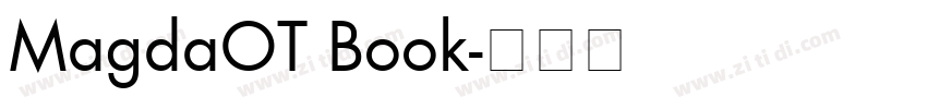 MagdaOT Book字体转换